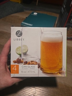 Libbey Classic Can Tumbler Glasses, Set of 4