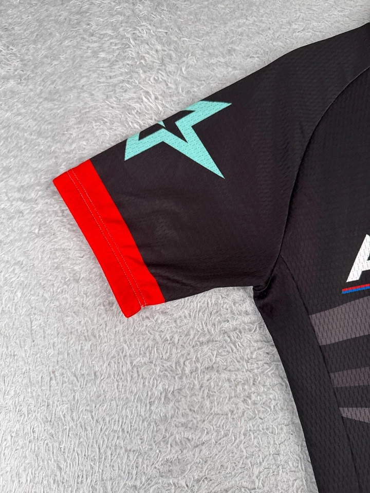 Женская велосипедная майка Panache большая черная бирюзовая American Racing на молнии из полиэстера - Изображение 3 из 4