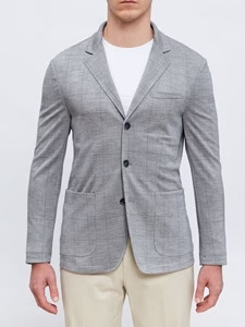 Emanuel Berg Grey Premium Jersey Stretch D-Constructed Shirt Jacket 48EU NWT