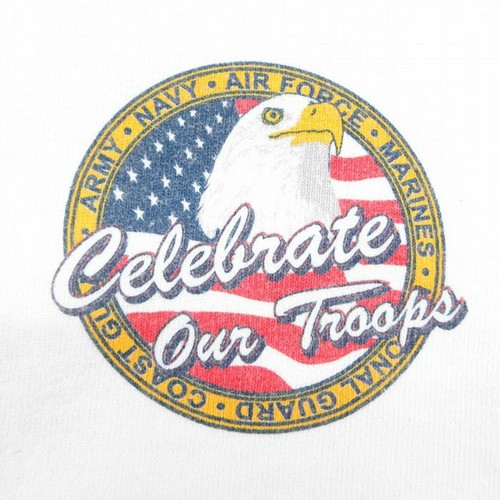XL Vintage Short Sleeve T Shirt Men's 00s Military Army Eagle Used SSYR-0 - Picture 3 of 9