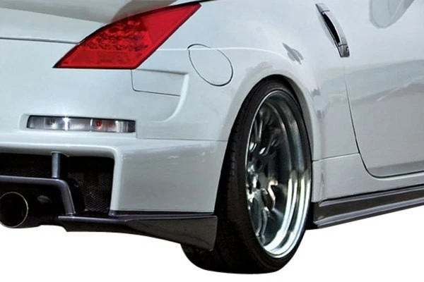 For Nissan 350Z 03-08 Rear Bumper Cover AM-S Style Fiberglass Wide Body Rear - Image 2 of 4