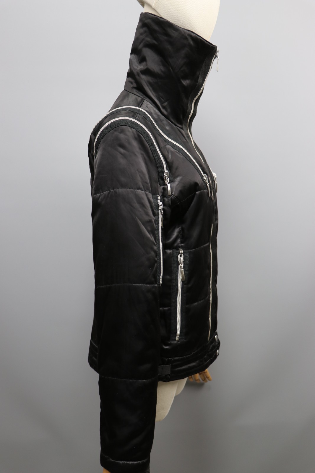 ESCADA SKI Elements Black Satin-Polyester  Zip Ja… - image 3