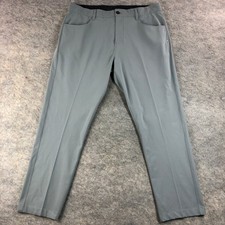 Bad Birdie Mens Golf Pants Size 36x29 Grey Flat Front Athletic Fit Performance
