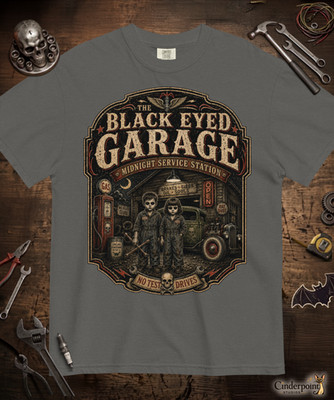 Black Eyed Kids Comfort T-Shirt CreepyPasta Urban Legend Haunted Garage Tee S-4X