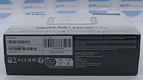 Iniettore PoE Gigabit D-Link DPE-301GI a 1 porta Ideale per apparecchiature POE - Photo 12/13