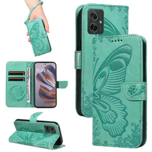 For Motorola Moto G05 G15 G35 G55 G75 G85 Flip Leather Wallet Case Phone Cover - Picture 12 of 49