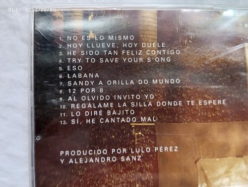Alejandro Sanz Cd No Es Lo Mismo - Picture 3 of 5