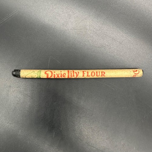 Vintage Dixie Lily Flour Promotional Black Crayon Stick Retro Food Advertising - Picture 2 of 7