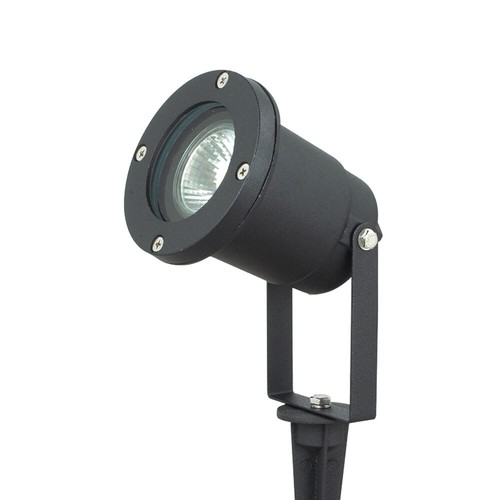 Faretto esterno LED RGB spiedino terra spot telecomando DxH 9,2x31,5 cm 15 colori GU10 - Foto 6 di 7