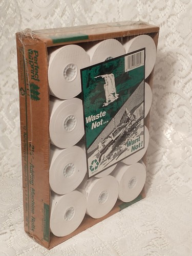 Perfect Print Green Tree Adding Machine Rolls Total 12 Office Supplies tblop1 - Picture 7 of 12