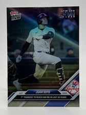 2024 Topps Now #89 Juan Soto Yankees Platinum Member Foil Parallel 1/1