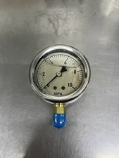 Source 1 Filtration Pressure Guage Fluid Filled 0-10 MPA 1/4” NPT New Old Stock
