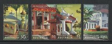 CHRISTMAS ISLANDS AUSTRALIA 2006 HERITAGE BUILDINGS SET OF 4 SG596/SG595 U/MINT