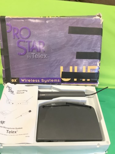 Pro Star By Telex Wireless Microphone System UHF In Box + Manual - Picture 2 of 5