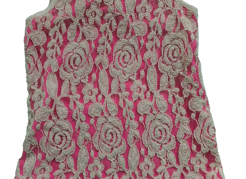 Ted Baker Mädchen Kleid Rosa Ärmellos Spitze Blumen Größe 8 - Bild 3 von 9