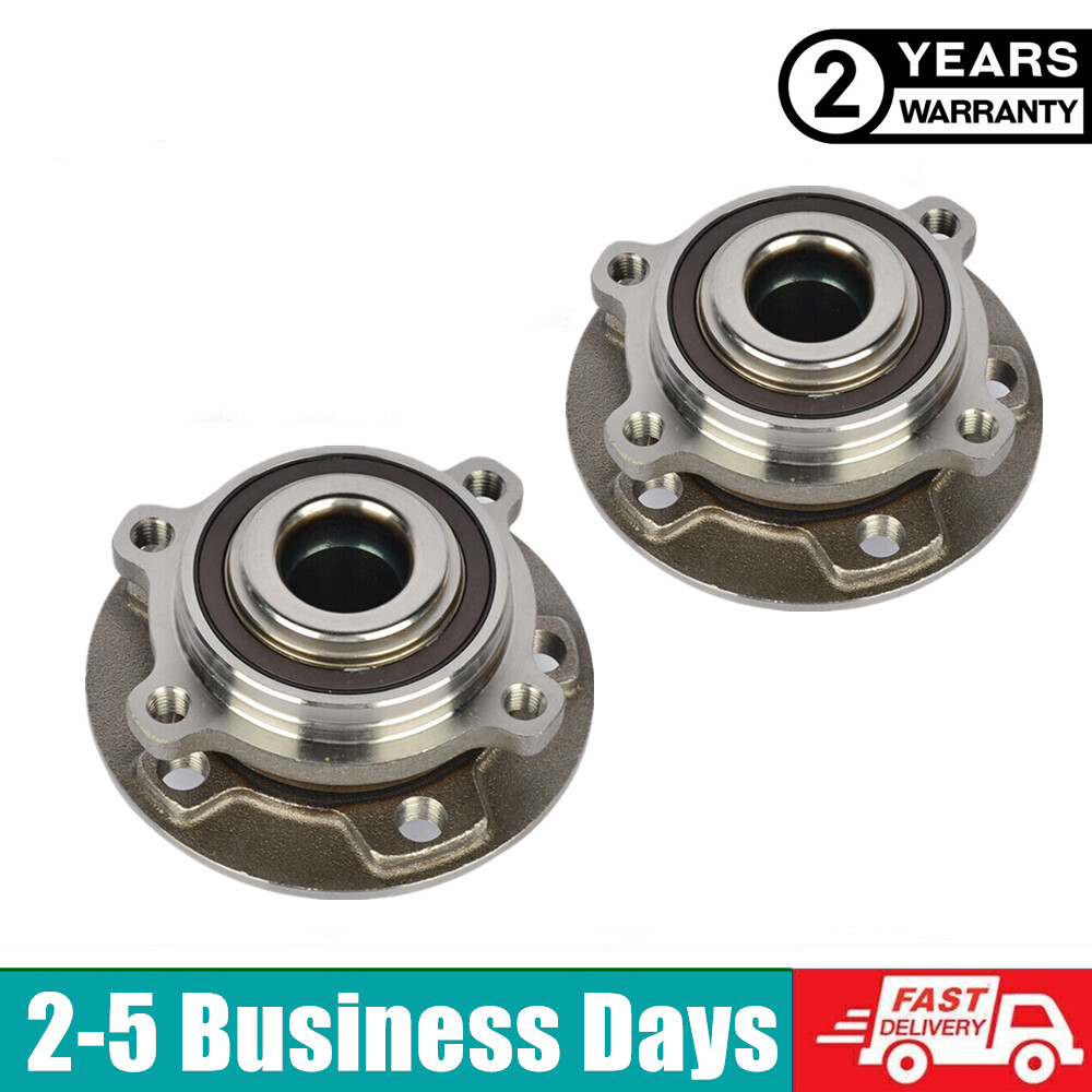 Pair Front Wheel Hub Bearings For Maserati Ghibli Quattroporte RWD 675000062 14-
