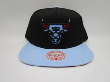 Mitchell & Ness Chicago Bulls Reload 2.0 Original Fit Snapback Hat Black Blue