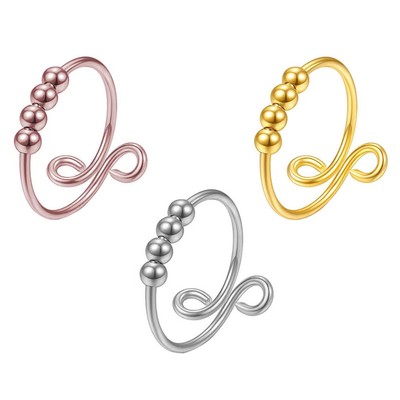 3 Pcs Offene Finger Fingerhut Ring Für Druck Anpassung Stricken Schleife Ring