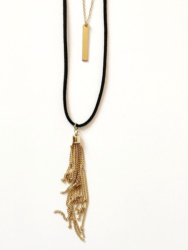 Carisma Gold Tone Earrings & Necklace Pendant Set - Picture 3 of 4