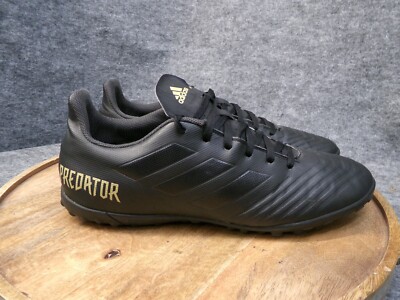 Adidas Men Predator 19.4 TF Turf Indoor Soccer Cleat Triple Black F35635 Size 12