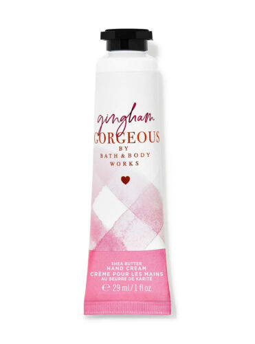 BATH & BODY WORKS GINGHAM GORGEOUS HAND CREAM LOTION SHEA BUTTER TRAVEL 1 OZ