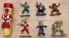 1993 Bandai Mini Power Rangers Lot Includes Vintage Flashlight (Not Tested)