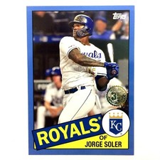 Jorge Soler 2020 Topps 1985 35th Anniversary Blue Parallel #20 Royals ATL Braves