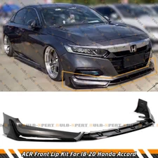 Modern Steel Metallic ACR Front Bumper Lip Kit Splitter For 2018-20 Honda Accord