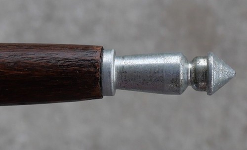 Late 19th Century American Victorian Silver Mounted Mahogany Walking Stick - Picture 9 of 9