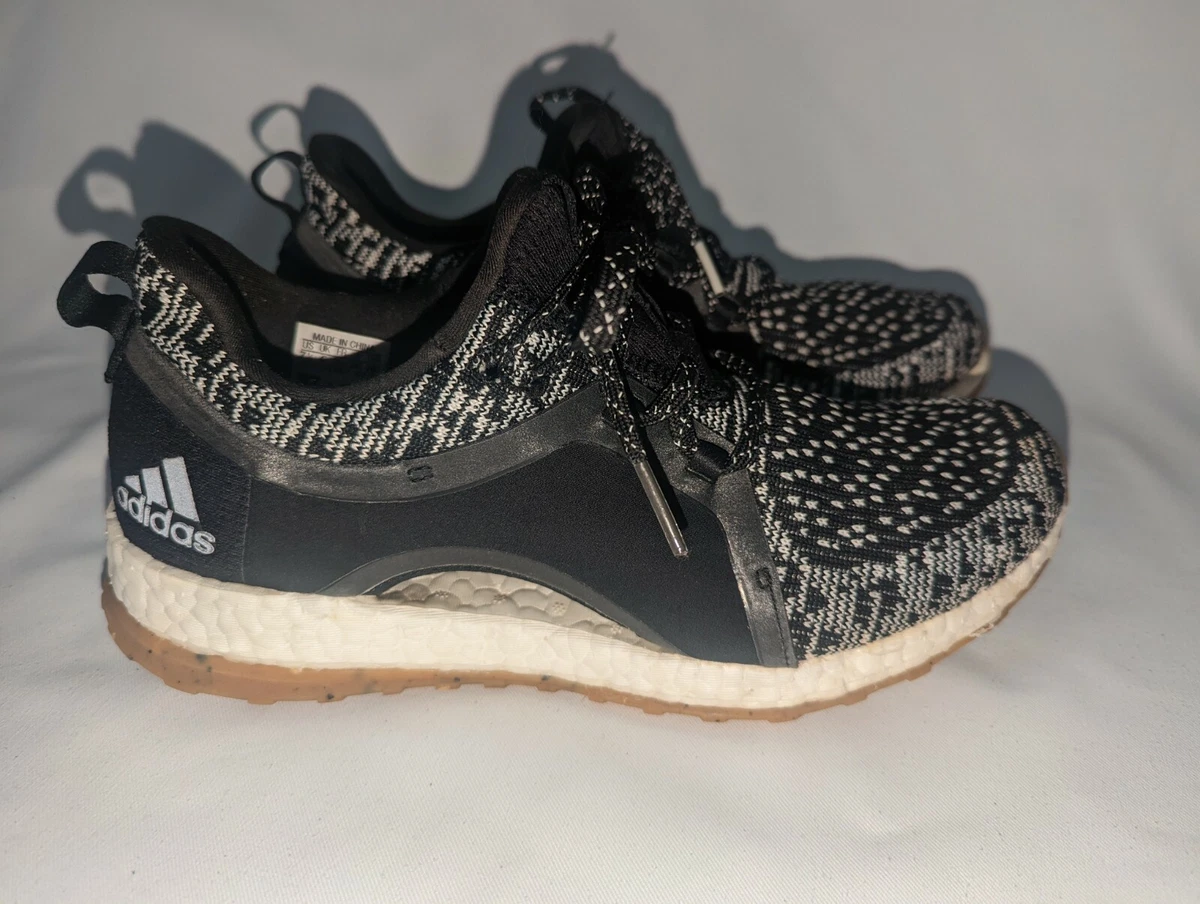 Adidas Pure Boost X Women#039;s 7.5 Running Shoes BY2691 Black GUC eBay