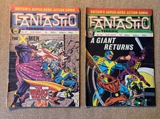 Fantastic UK Weekly # 57 low grade & 59 FN+  X-Men, Thor, Avengers 1968 Rare