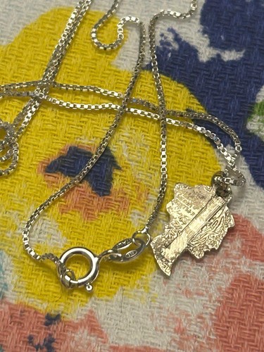 Ciondolo testa greca vintage argento sterling 925 unico incredibile - Foto 4 di 5