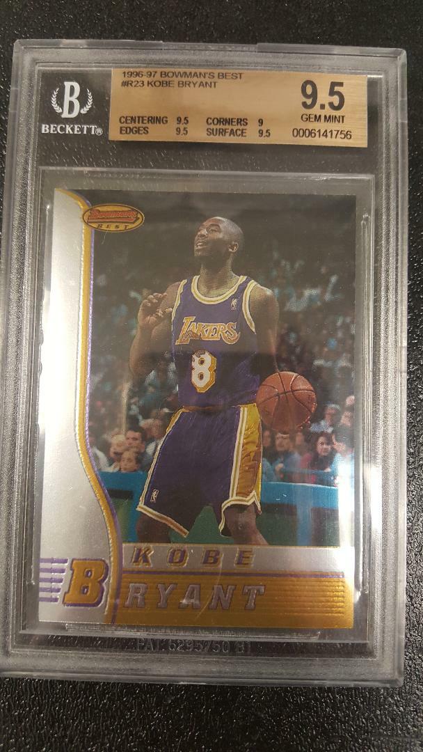 KOBE BRYANT LOT** 1996-97 TOPPS & BOWMAN'S BEST ROOKIE CARD