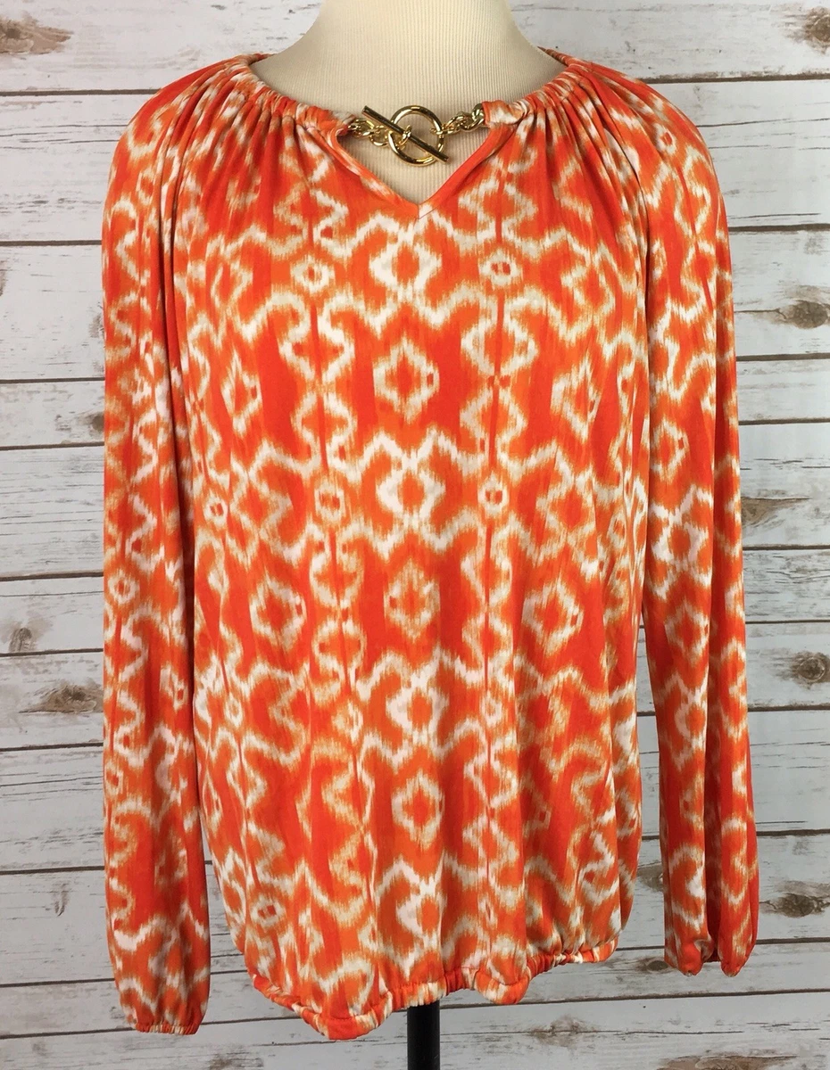 Michael kors cheap blouses orange