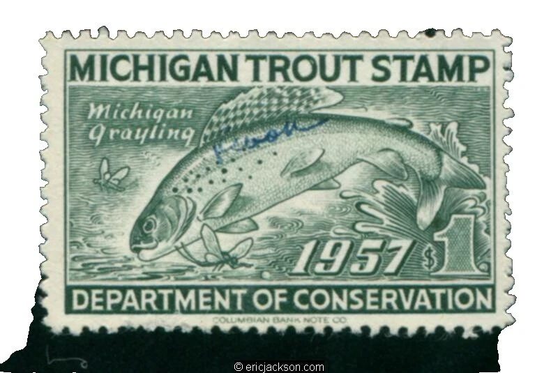 Estampillas de Estados Unidos usada peces