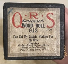 QRS Player Piano Word Roll #913 - I've Got My Captain Working For Me Now