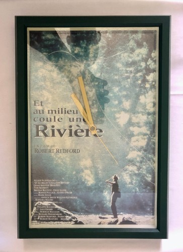 VERY RARE A River Runs Through It Movie Clock French Brad Pitt - Picture 6 of 6