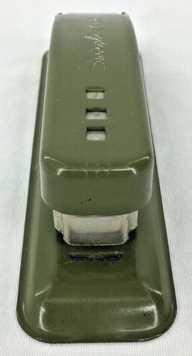 Vintage Swingline CUB Hefter & Heftklammern Box mit 800 Meißelspitze Klammern grün - Bild 10 von 12