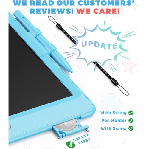 10 Zoll Buntes LCD Zeichenpad Doodle Board Lerntablett für Kleinkind Jungen Mädchen - Bild 5 von 5