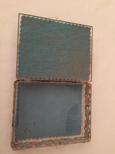 Vintage 50’s Lucite/Acrylic/Plastic Hand Decorated Box (maybe Playing Card Box) - Picture 2 of 12