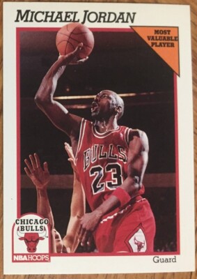 91 92 NBA Hoops MVP MICHAEL JORDAN Basketball card #30 | eBay