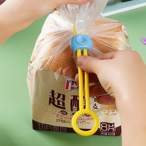 New Food Bag Sealing Strap Freshness Sealing Clip Adjustable Clips Sealer - Picture 4 of 12