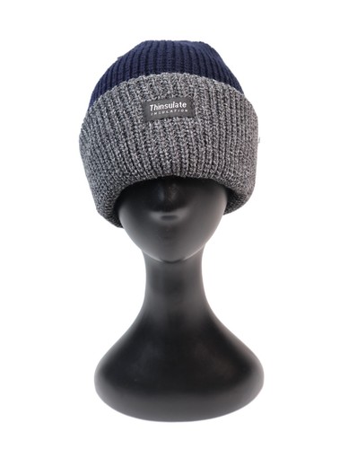 Thinsulate Knitted Thermal Beanie in Black, Brown, Grey, Mustard, Navy, Red - Picture 13 of 19
