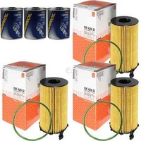 3X Original Mahle / Knecht ÖLfilter OX 420D + 3X SCT Motor Flush MotorspüLung