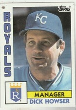 FREE SHIPPING-MINT-1984 Topps #471 Dick Howser Royals PLUS BONUS CARDS