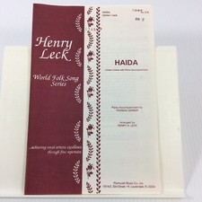 Haida Gerber Leck Choral Sheet Music Octavo Lot 19