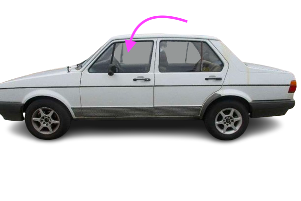 Fits: 1987-1993 VW Fox GL 4 Door Sedan Driver Side Front Left Door