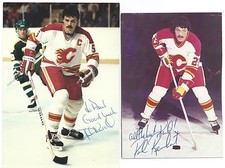 Paul Reinhart Signed / Autographed Hockey Postcard Calgary Flames