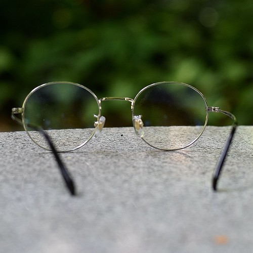 Gold Titanium eyeglasses frame men pure titanium Round glasses silver eyeglasses - Picture 8 of 10