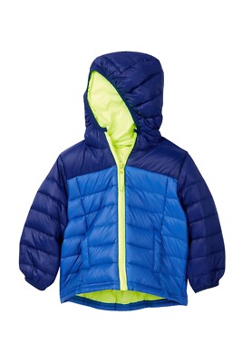 Blanc Noir Hooded Packable Down Jacket (Baby Boys) Sz 24M $80